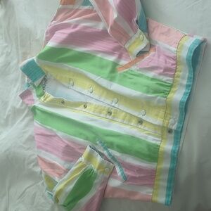 Hand printed Tillett lined jacket size S